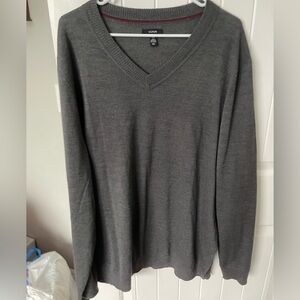 Alfani Men's Charcoal V-Neck Sweater